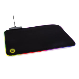 Tappetino mouse gaming RGB nero - personalizzabile con logo