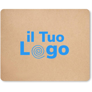Tappetino mouse in carta beige - personalizzabile con logo