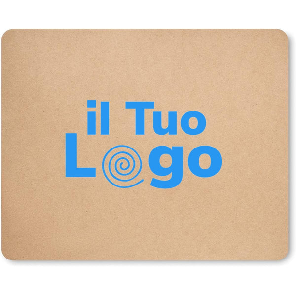 Tappetino mouse in carta beige - personalizzabile con logo