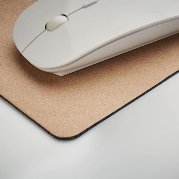 Tappetino mouse in carta beige - personalizzabile con logo