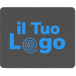 Tappetino mouse in PU riciclato Nero - personalizzabile con logo