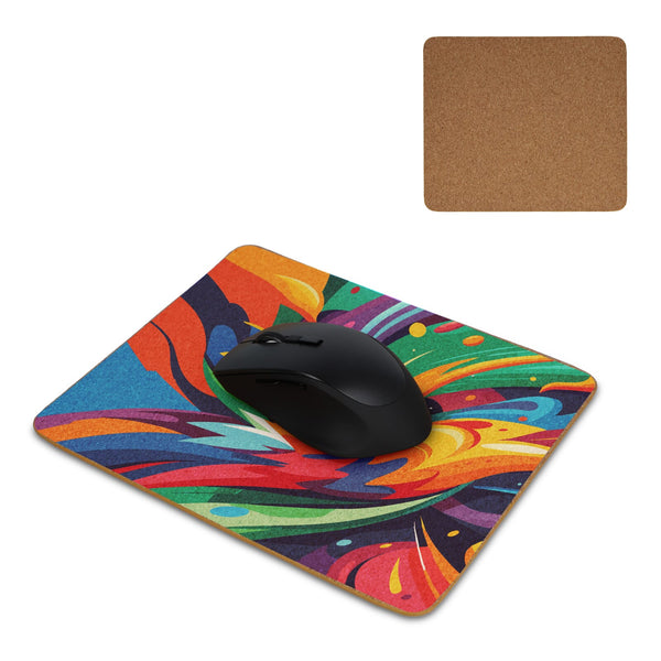 Tappetino mouse in sughero natural - personalizzabile con logo