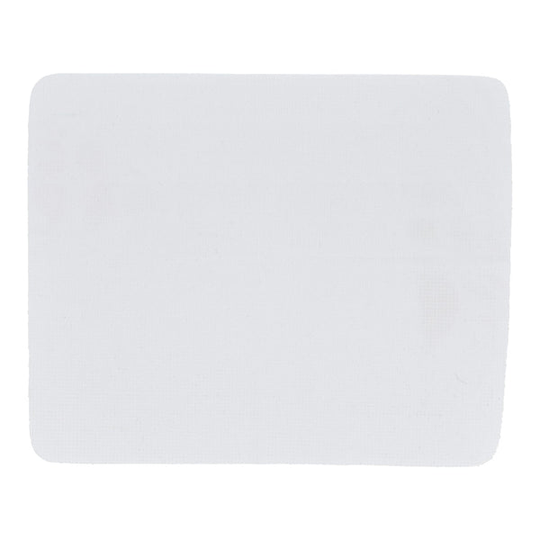 Tappetino mouse microfibra, puntini silicone, 18 × 22 cm, sublimazione. Bianco - personalizzabile con logo
