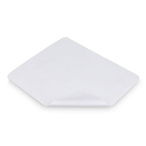 Tappetino mouse microfibra, puntini silicone, 18 × 22 cm, sublimazione. Bianco - personalizzabile con logo