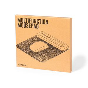 Tappetino Mouse Multifunzione Craig grigio - personalizzabile con logo