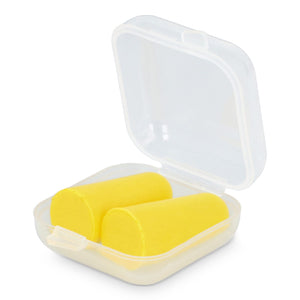 Tappi auricolari in schiuma poliuretanica EN 352-2 SNR 37 dB Giallo - personalizzabile con logo