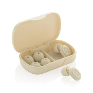 Tappi per orecchie Sereva beige - personalizzabile con logo