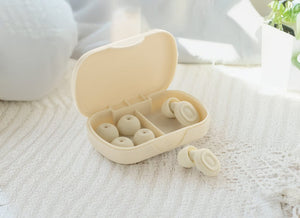 Tappi per orecchie Sereva beige - personalizzabile con logo