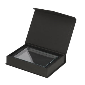 Targa da Tavolo Checken transparente - personalizzabile con logo