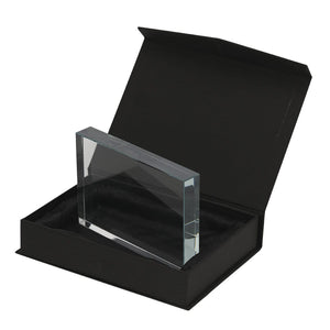 Targa da Tavolo Checken transparente - personalizzabile con logo