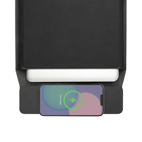 Tasca per PC 14-15,6" ricarica magnetica wireless Swiss Peak nero - personalizzabile con logo