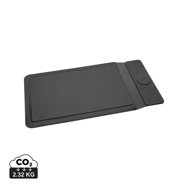 Tasca per PC 14-15,6" ricarica magnetica wireless Swiss Peak nero - personalizzabile con logo