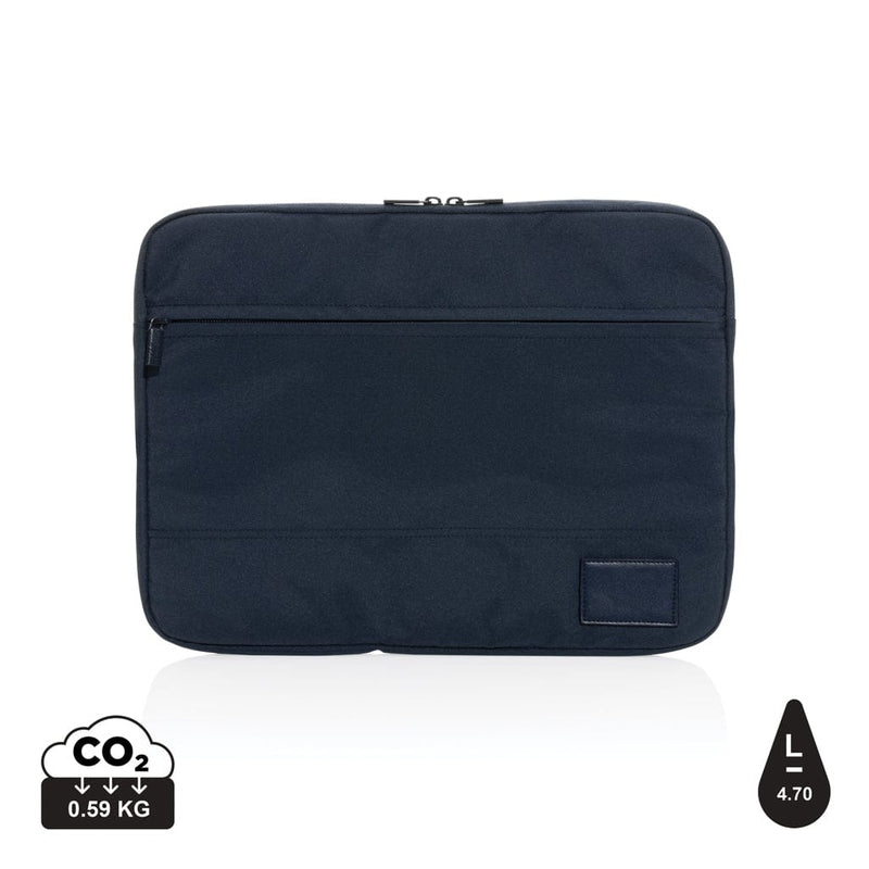 Tasca porta PC 14" Impact AWARE™ blu navy - personalizzabile con logo
