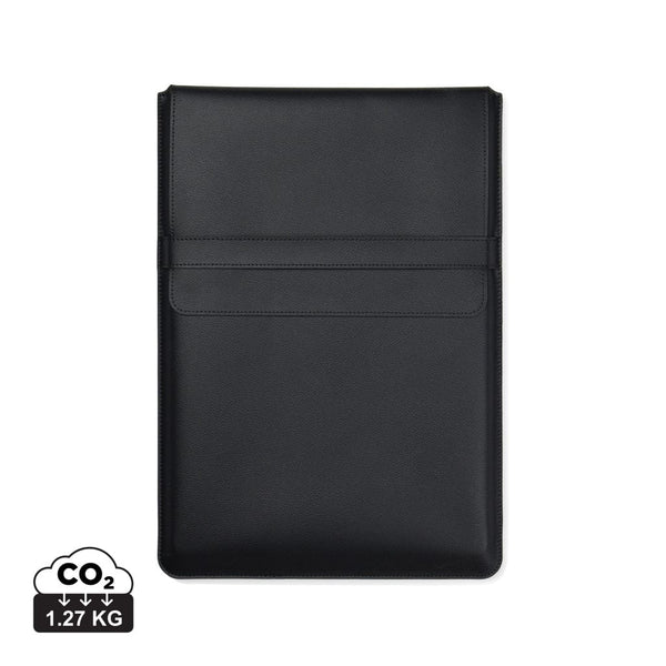 Tasca porta PC 14" VINGA Timo in PU RCS nero - personalizzabile con logo