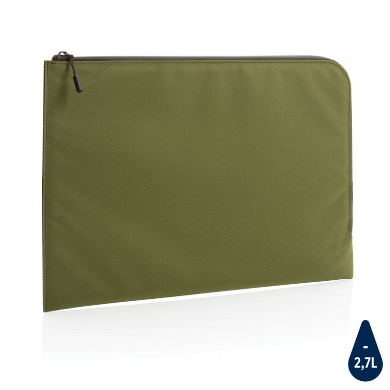 Tasca porta PC 15,6" minimalista Impact Aware™ verde - personalizzabile con logo