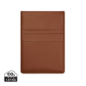 Tasca porta PC 16" VINGA Timoin PU RCS marrone - personalizzabile con logo
