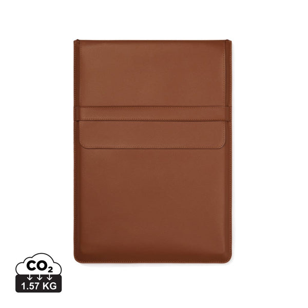 Tasca porta PC 16" VINGA Timoin PU RCS marrone - personalizzabile con logo