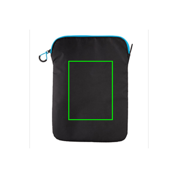 Tasca porta PC da 15,4" senza PVC nero - personalizzabile con logo