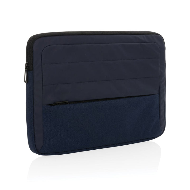Tasca porta PC da 15,6" Armond in RPET AWARE™ blu navy - personalizzabile con logo