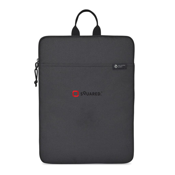 Tasca porta PC da 16" Renew in rPet AWARE™ nero - personalizzabile con logo