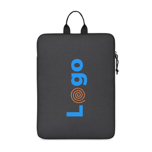 Tasca porta PC da 16" Renew in rPet AWARE™ nero - personalizzabile con logo