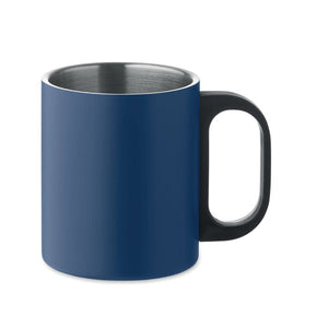 Tazza a doppi strato 300 ml blu navy - personalizzabile con logo