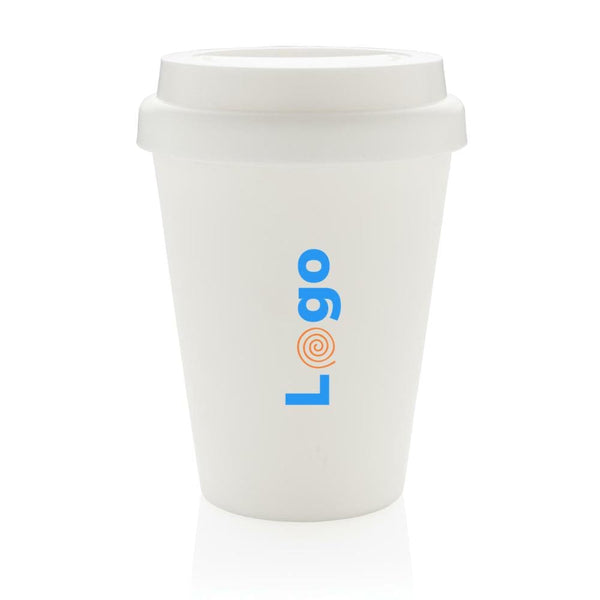 Tazza a doppia parete da caffè riutilizzabile 300ml - personalizzabile con logo