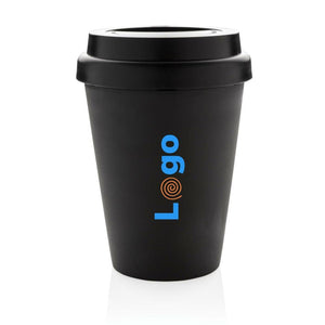 Tazza a doppia parete da caffè riutilizzabile 300ml - personalizzabile con logo