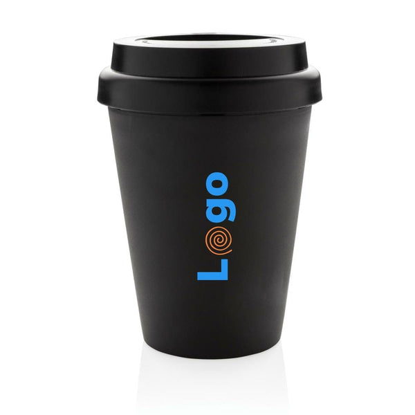 Tazza a doppia parete da caffè riutilizzabile 300ml - personalizzabile con logo