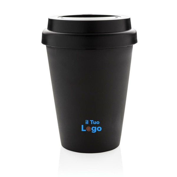 Tazza a doppia parete da caffè riutilizzabile 300ml - personalizzabile con logo