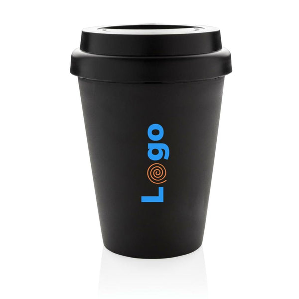 Tazza a doppia parete da caffè riutilizzabile 300ml - personalizzabile con logo
