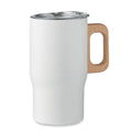 Tazza a doppio strato da 350 ml Bianco - personalizzabile con logo