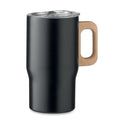 Tazza a doppio strato da 350 ml Nero - personalizzabile con logo