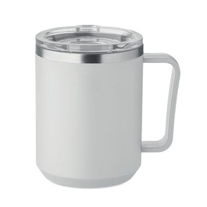 Tazza a doppio strato da 400 ml Grigio - personalizzabile con logo