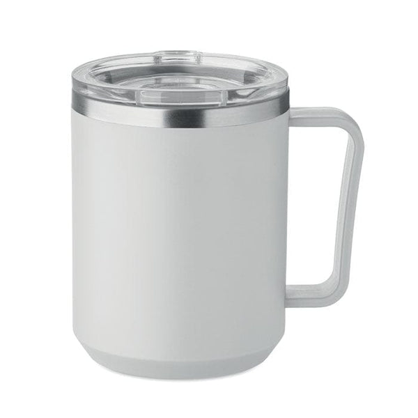 Tazza a doppio strato da 400 ml Grigio - personalizzabile con logo