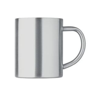 Tazza acciaio inox riciclato Color  Color argento - personalizzabile con logo