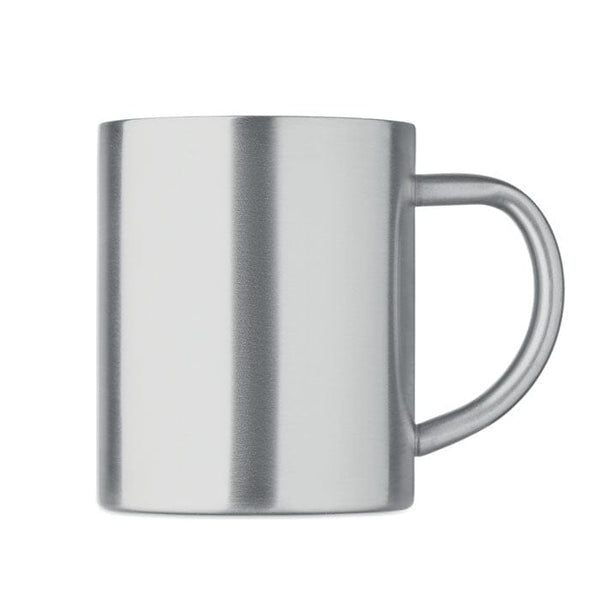 Tazza acciaio inox riciclato Color  Color argento - personalizzabile con logo