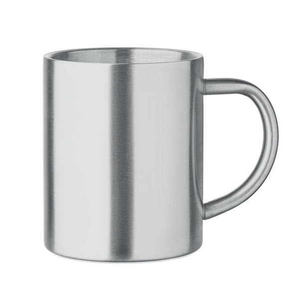Tazza acciaio inox riciclato Color  Color argento - personalizzabile con logo