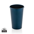 Bicchiere Alo in alluminio riciclato RCS 450 ml blu navy - personalizzabile con logo