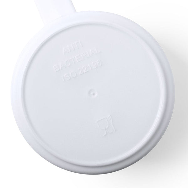 Tazza Antibatterica Plantex bianco - personalizzabile con logo