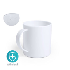 Tazza Antibatterica Plantex bianco - personalizzabile con logo