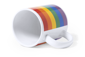 Tazza arcobaleno arcobaleno - personalizzabile con logo