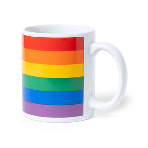 Tazza arcobaleno arcobaleno - personalizzabile con logo