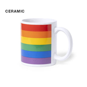 Tazza arcobaleno arcobaleno - personalizzabile con logo