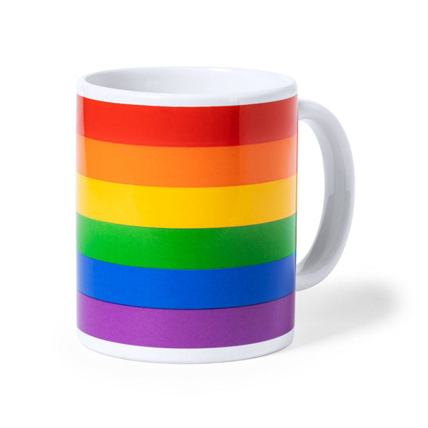 Tazza arcobaleno arcobaleno - personalizzabile con logo