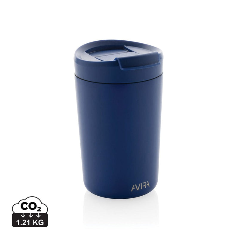 Bicchiere Avira Alya in acciaio riciclato RCS 300ML blu royal - personalizzabile con logo