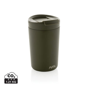 Bicchiere Avira Alya in acciaio riciclato RCS 300ML verde - personalizzabile con logo