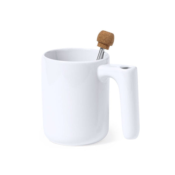 Tazza Beverly bianco - personalizzabile con logo