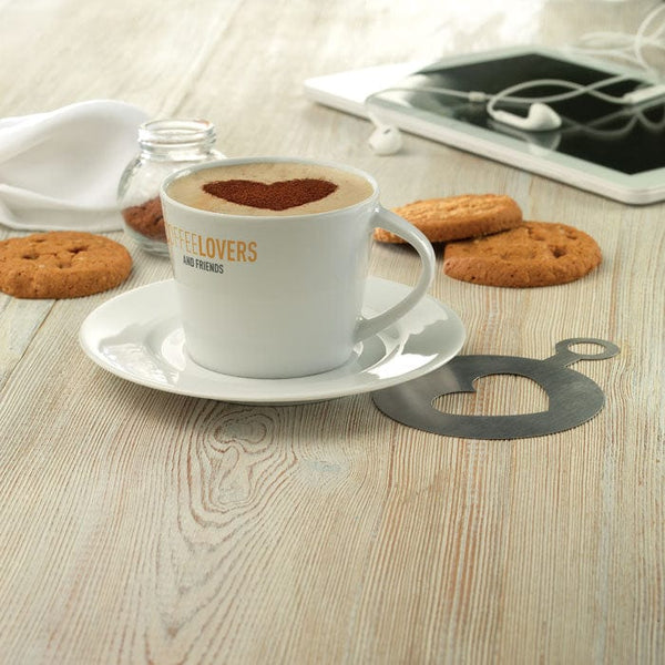 Tazza cappuccino e piattino bianco - personalizzabile con logo