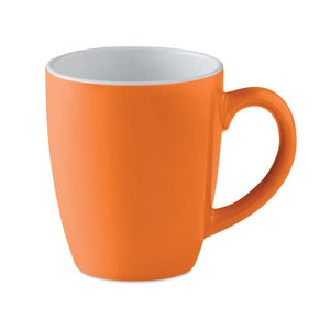 Tazza ceramica colorata 290ml Arancio - personalizzabile con logo